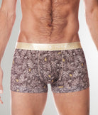 Parke & Ronen Printed Low-Rise Trunk Parke & Ronen Printed Low-Rise Trunk Gold-cassini