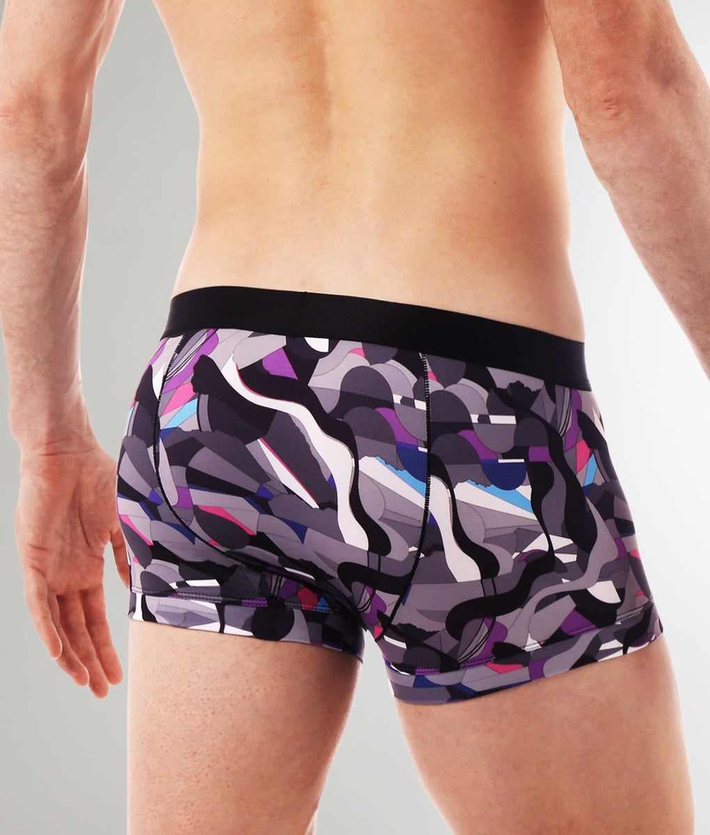 Parke & Ronen Printed Low-Rise Trunk Parke & Ronen Printed Low-Rise Trunk Jublee-purple