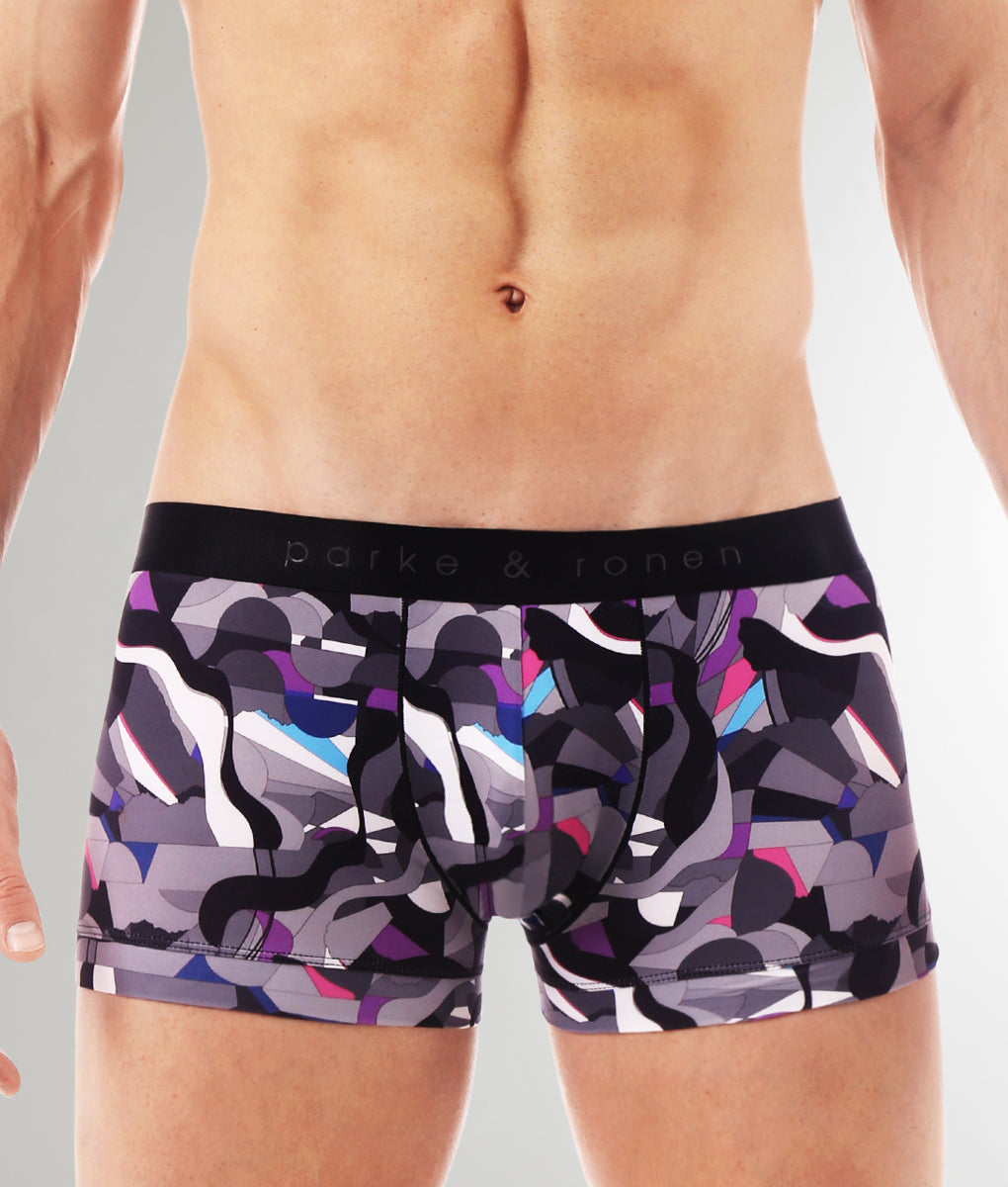 Parke & Ronen Printed Low-Rise Trunk Parke & Ronen Printed Low-Rise Trunk Jublee-purple