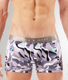 Parke & Ronen Printed Low-Rise Trunk Parke & Ronen Printed Low-Rise Trunk Jublee-silver