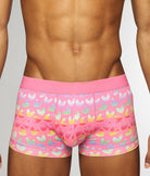 Parke & Ronen Pride Low-Rise Trunk Parke & Ronen Pride Low-Rise Trunk Heartbreaker-pink