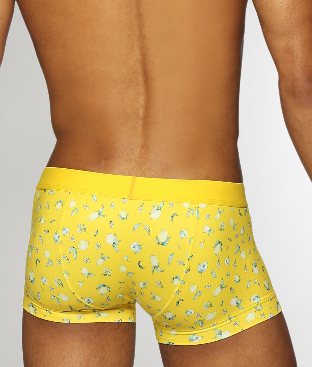 Parke & Ronen Printed Low-Rise Trunk Parke & Ronen Printed Low-Rise Trunk Meyer-lemon-yellow