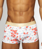 Parke & Ronen Printed Low-Rise Trunk Parke & Ronen Printed Low-Rise Trunk Posies-coral