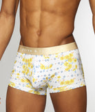 Parke & Ronen Printed Low-Rise Trunk Parke & Ronen Printed Low-Rise Trunk Posies-yellow