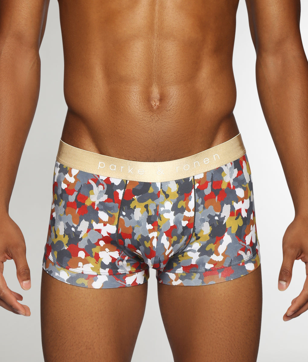 Parke & Ronen Printed Low-Rise Trunk Woodland-autumn