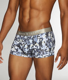 Parke & Ronen Printed Low-Rise Trunk Woodland-grey