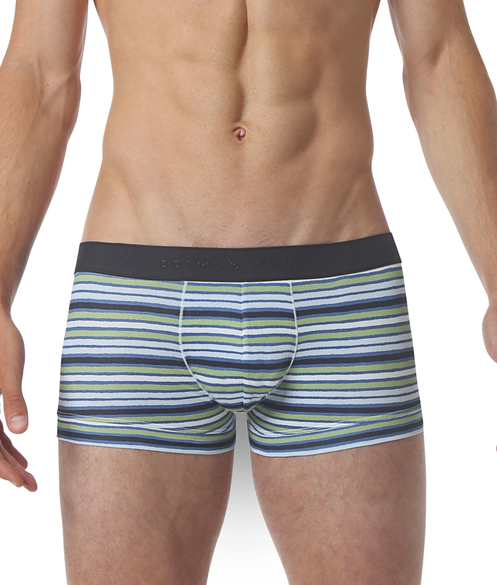 Parke & Ronen Printed Low-Rise Trunk Parke & Ronen Printed Low-Rise Trunk Polygraph-stripe-blue