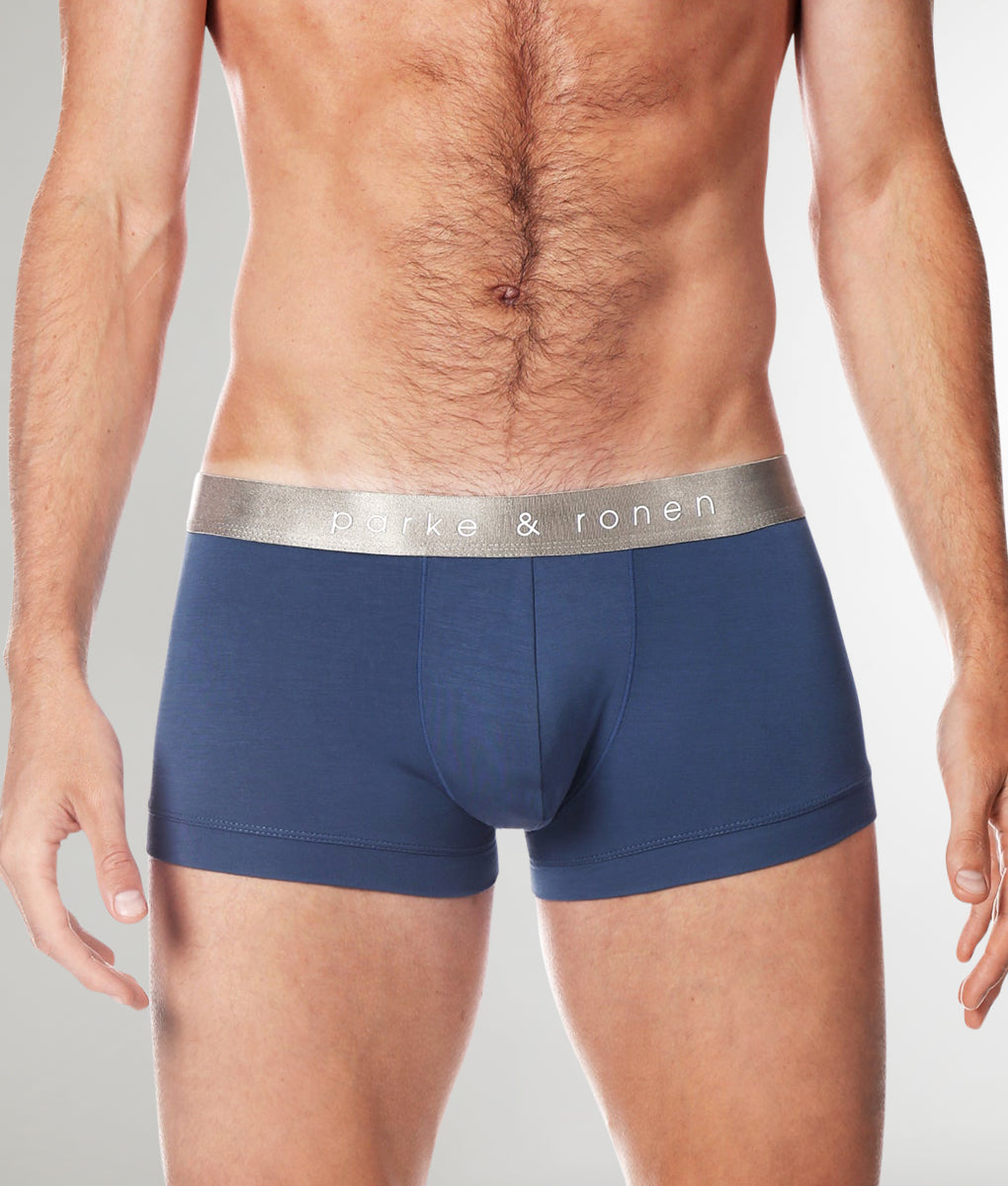 Parke & Ronen Solid Low-Rise Trunk Bluestone