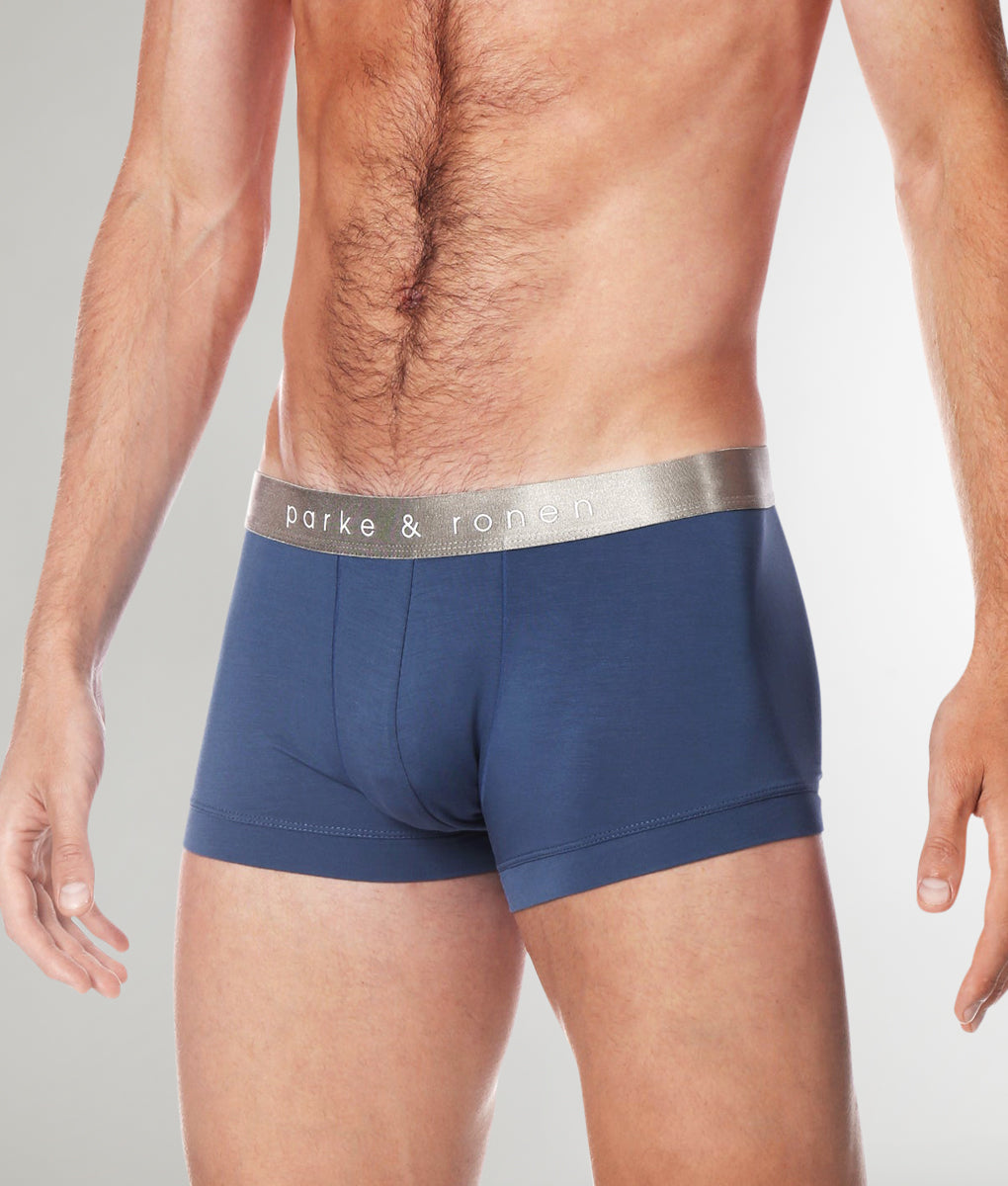 Parke & Ronen Solid Low-Rise Trunk Bluestone