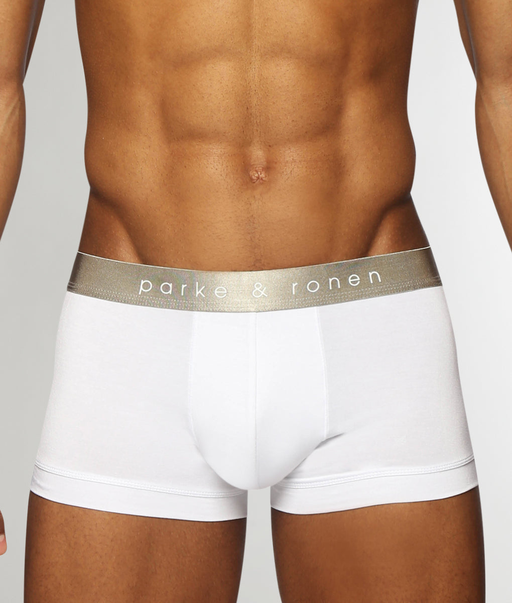 Parke & Ronen Solid Low-Rise Trunk Parke & Ronen Solid Low-Rise Trunk White