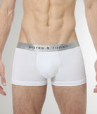 Parke & Ronen Solid Low-Rise Trunk Parke & Ronen Solid Low-Rise Trunk White