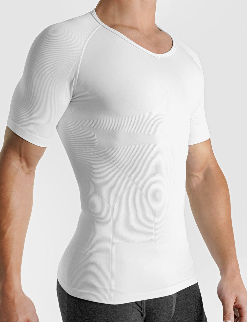 Shoulder Padded Compression T-Shirt Rounderbum