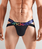 Rounderbum Transparent Pride Dual Tech Jockstrap Black