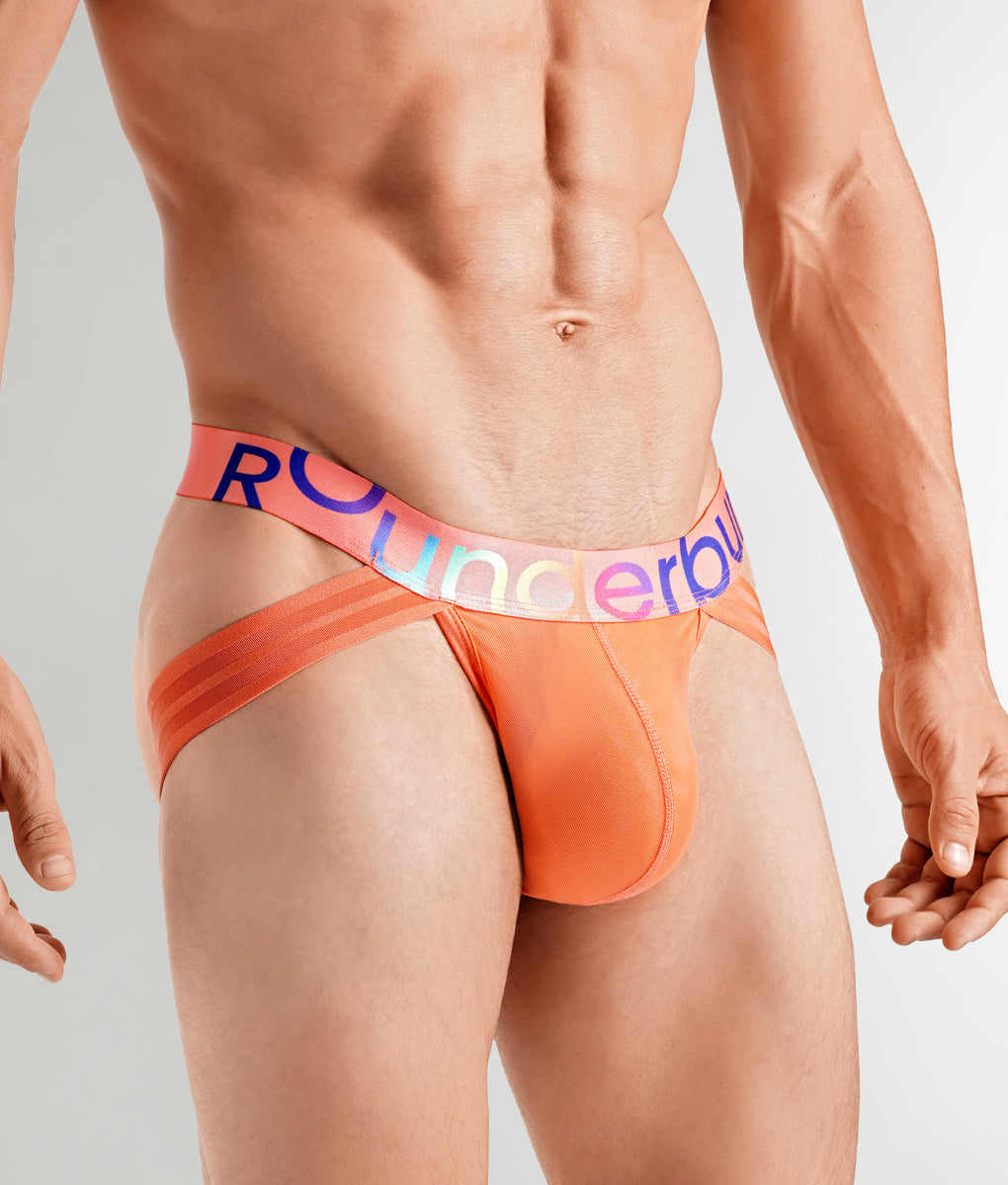 Rounderbum Transparent Pride Dual Tech Jockstrap Red