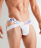 Rounderbum Transparent Pride Dual Tech Jockstrap White