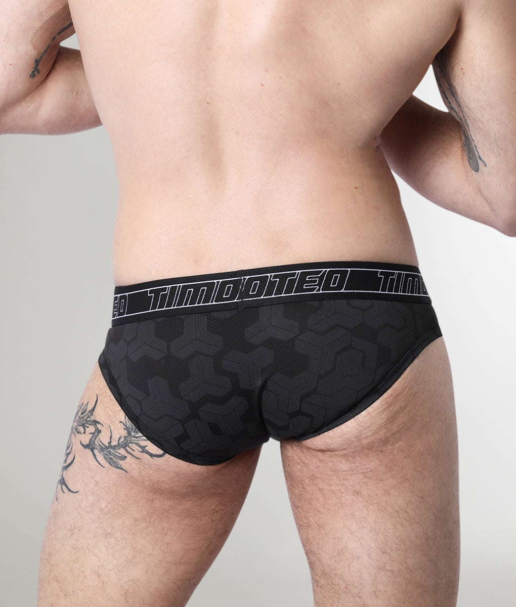 Timoteo Letterman Brief Black