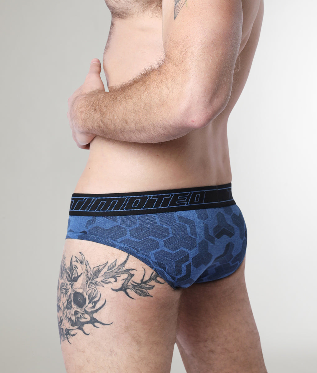 Timoteo Letterman Brief Blue