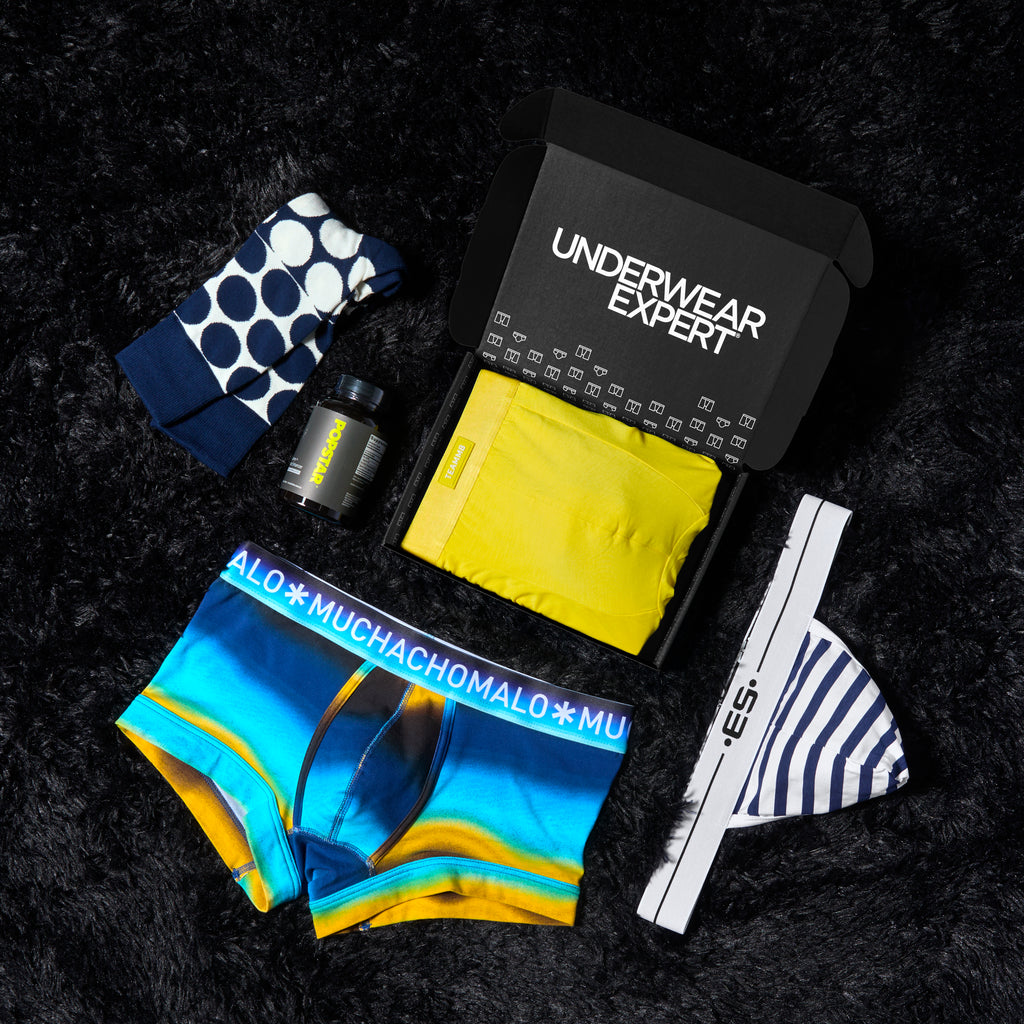 Underwear Expert Men's Briefs Curated Mystery Box, 2 Pairs 