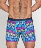 Unsimply Stitched Retro Stripe Boxer Brief Unsimply Stitched Retro Stripe Boxer Brief Blue