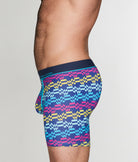 Unsimply Stitched Retro Stripe Boxer Brief Unsimply Stitched Retro Stripe Boxer Brief Blue