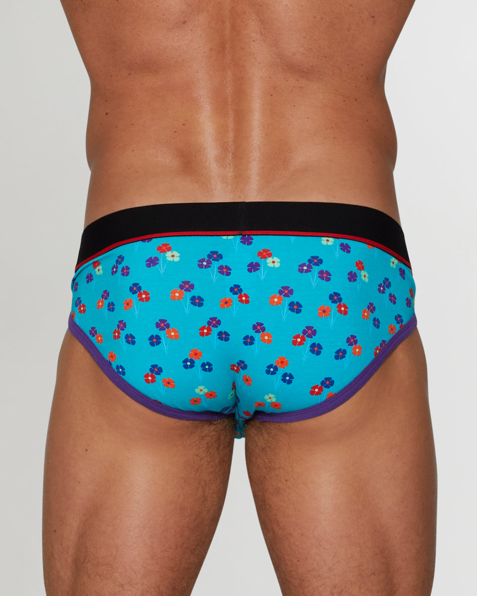Unsimply Stitched Floral Brief Unsimply Stitched Floral Brief Aqua