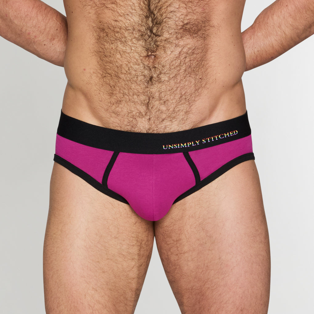 Unsimply Stitched Pride Solid Brief Unsimply Stitched Pride Solid Brief Purple