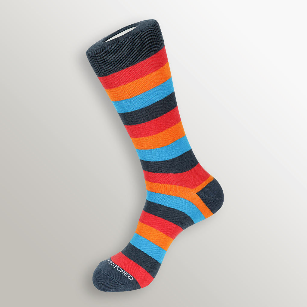 Unsimply Stitched Core Stripe Sock Unsimply Stitched Core Stripe Sock Core-orange