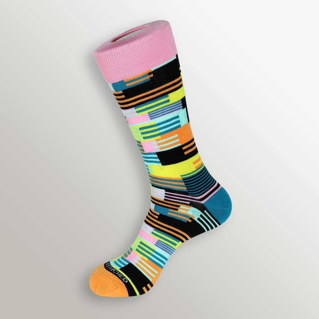 Unsimply Stitched Block Stripe Sock Unsimply Stitched Block Stripe Sock Block-stripe