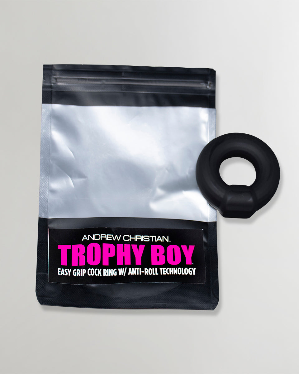 Andrew Christian Trophy Boy Easy Grip Cockring Andrew Christian Trophy Boy Easy Grip Cockring Black