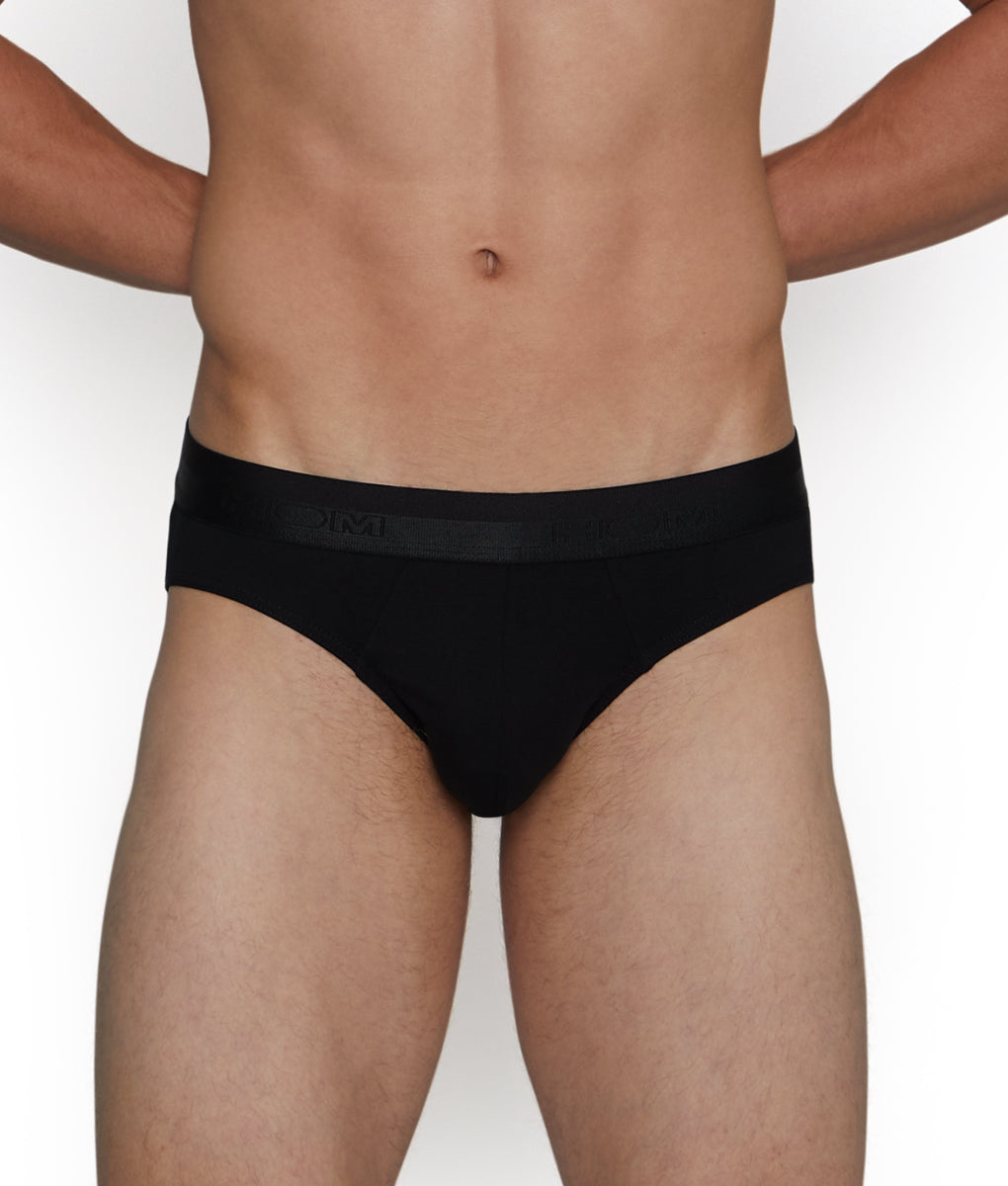 HOM Men Comfort Micro Briefs Mens Briefs Underwear Slip Premium Cotton -  Navy: : Small