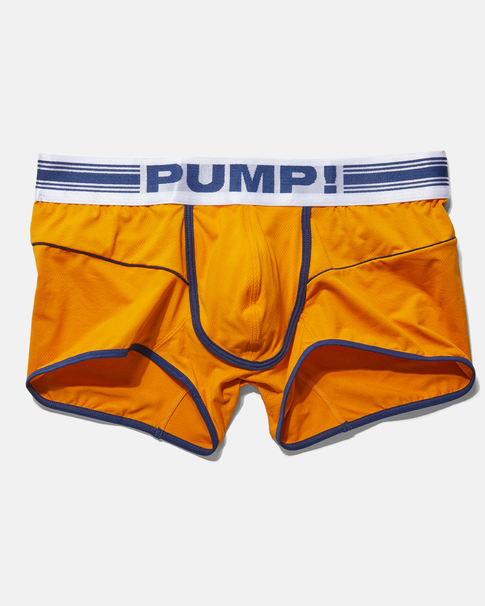 PUMP! Varsity Free-Fit Boxer PUMP! Varsity Free-Fit Boxer Orange-white-navy