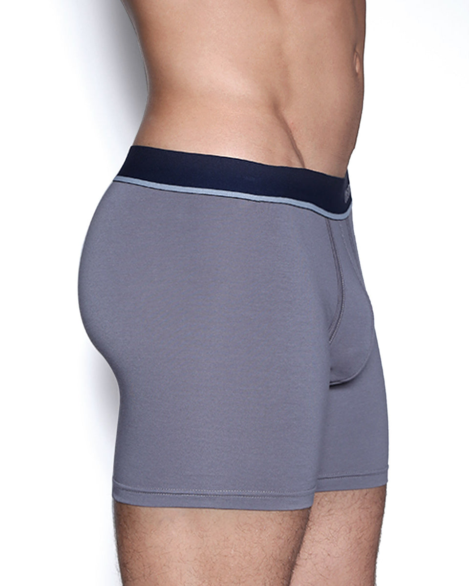 Unsimply Stitched Solid Grey Boxer Brief Unsimply Stitched Solid Grey Boxer Brief Grey