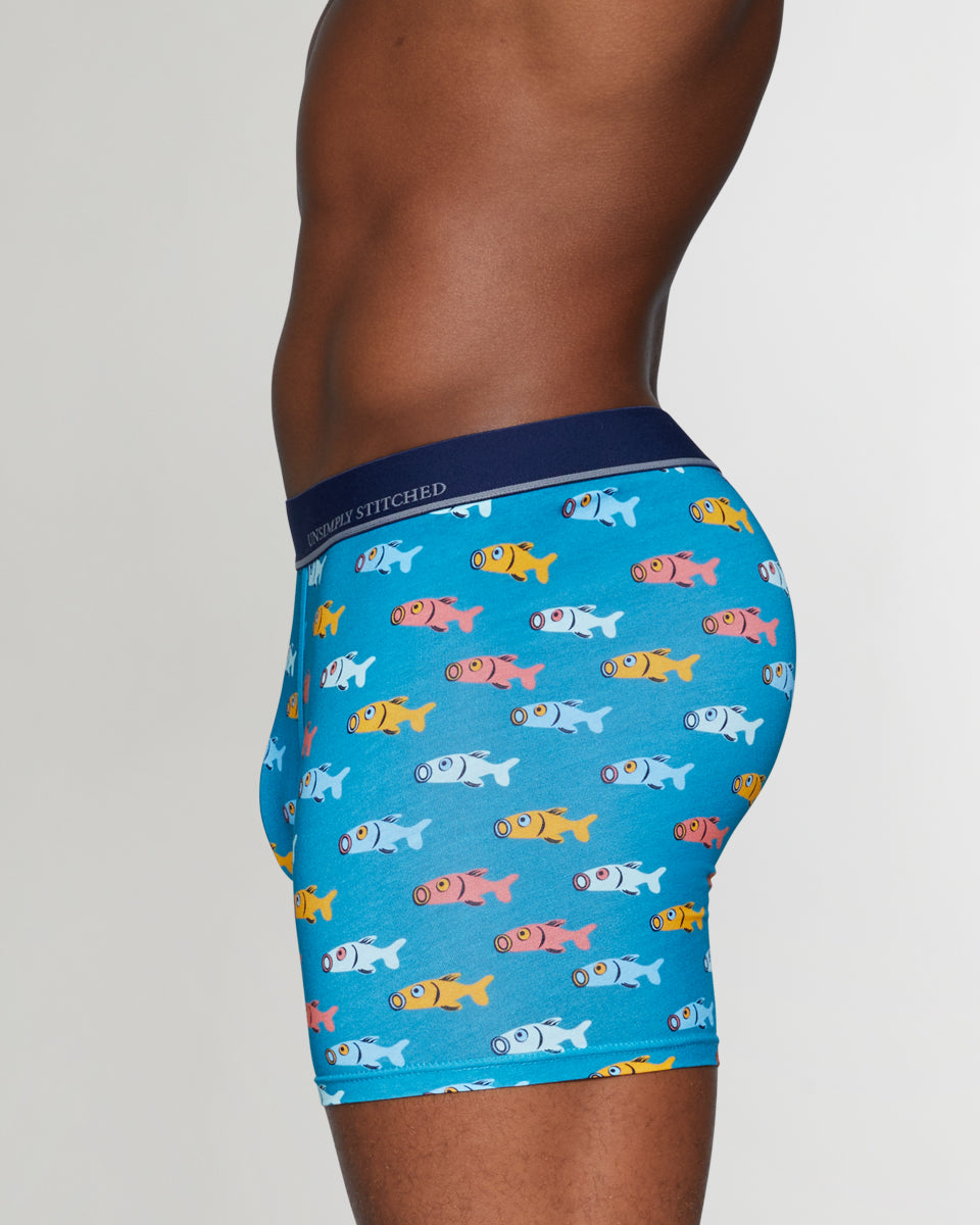 Unsimply Stitched Fish Boxer Brief Unsimply Stitched Fish Boxer Brief Blue