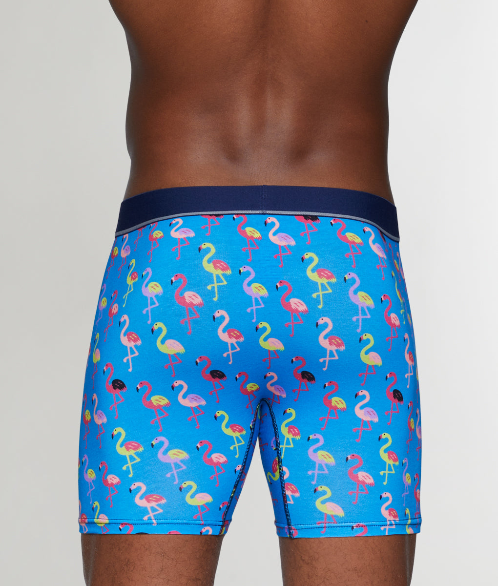 Unsimply Stitched Flamingo Boxer Brief Unsimply Stitched Flamingo Boxer Brief Blue-flamingo