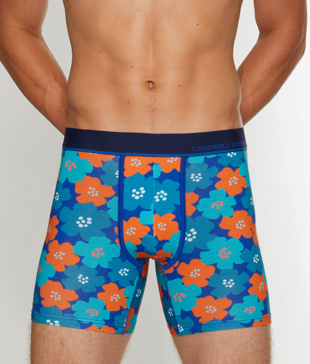 Unsimply Stitched Floral Futures Boxer Brief Unsimply Stitched Floral Futures Boxer Brief Blue-orange