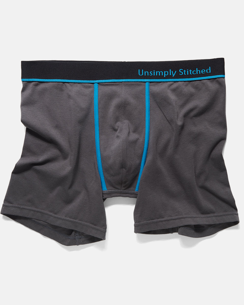 Unsimply Stitched Solid Boxer Brief Unsimply Stitched Solid Boxer Brief Grey
