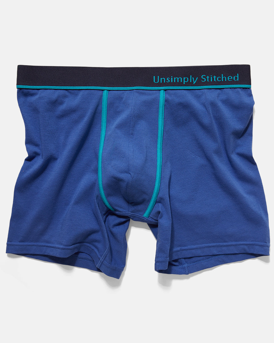Unsimply Stitched Solid Boxer Brief Unsimply Stitched Solid Boxer Brief Surf-the-web-blue