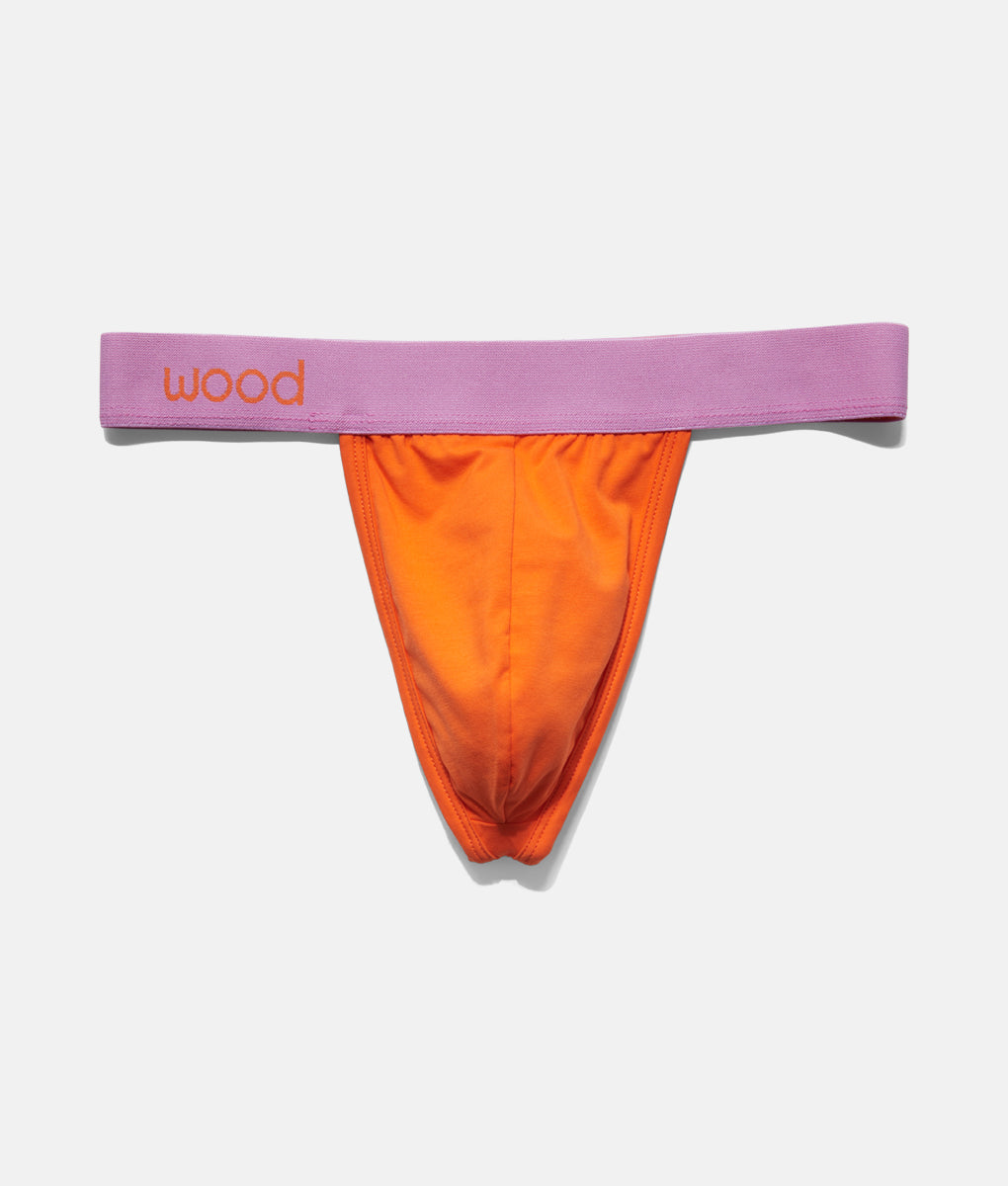Wood Underwear Men's Thong in Azure Contrast - Sage & Willow