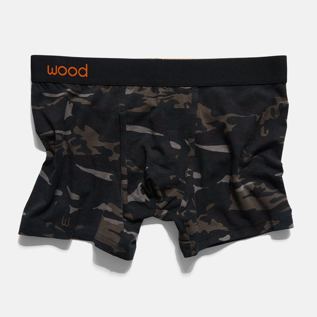 Wood Boxer Brief Charcoal Grey